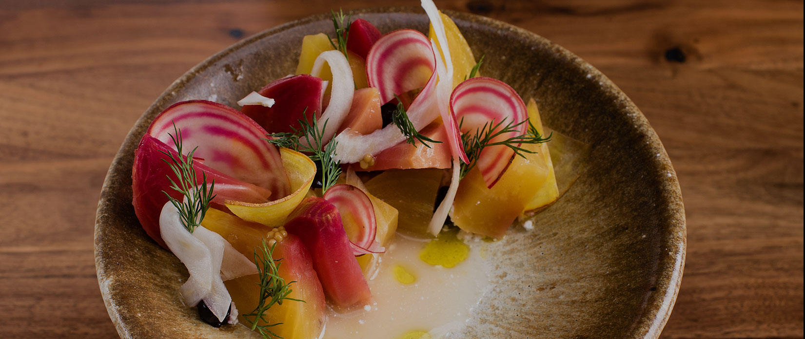 colorful beet & tomato salad