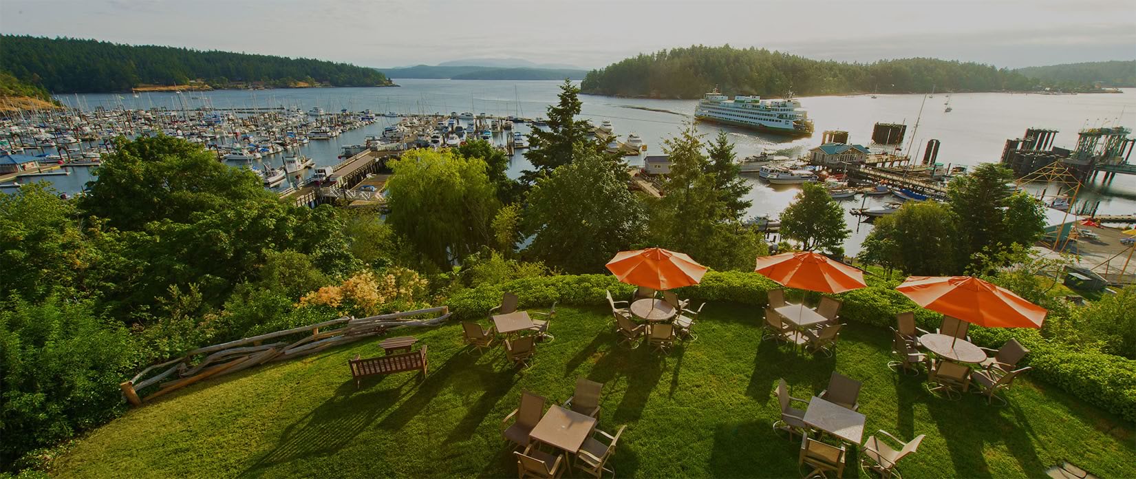 the bluff overlooking Friday Harbor