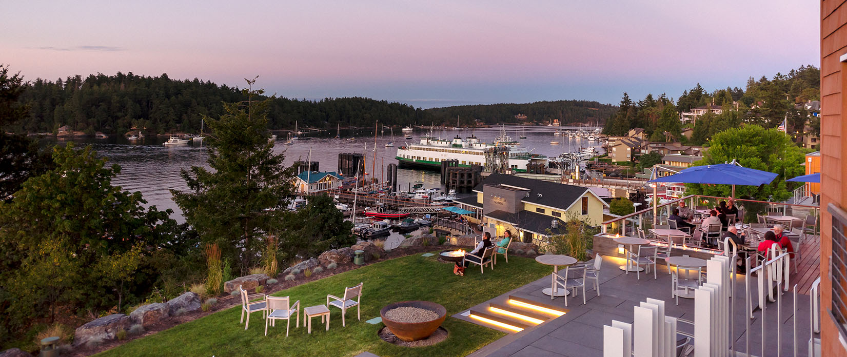 Friday Harbor at dusk