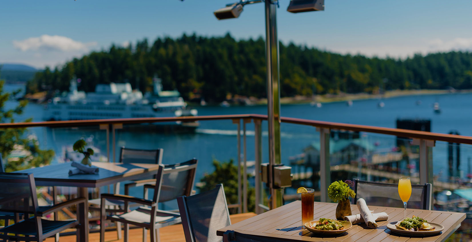 dinner with a view of ferry