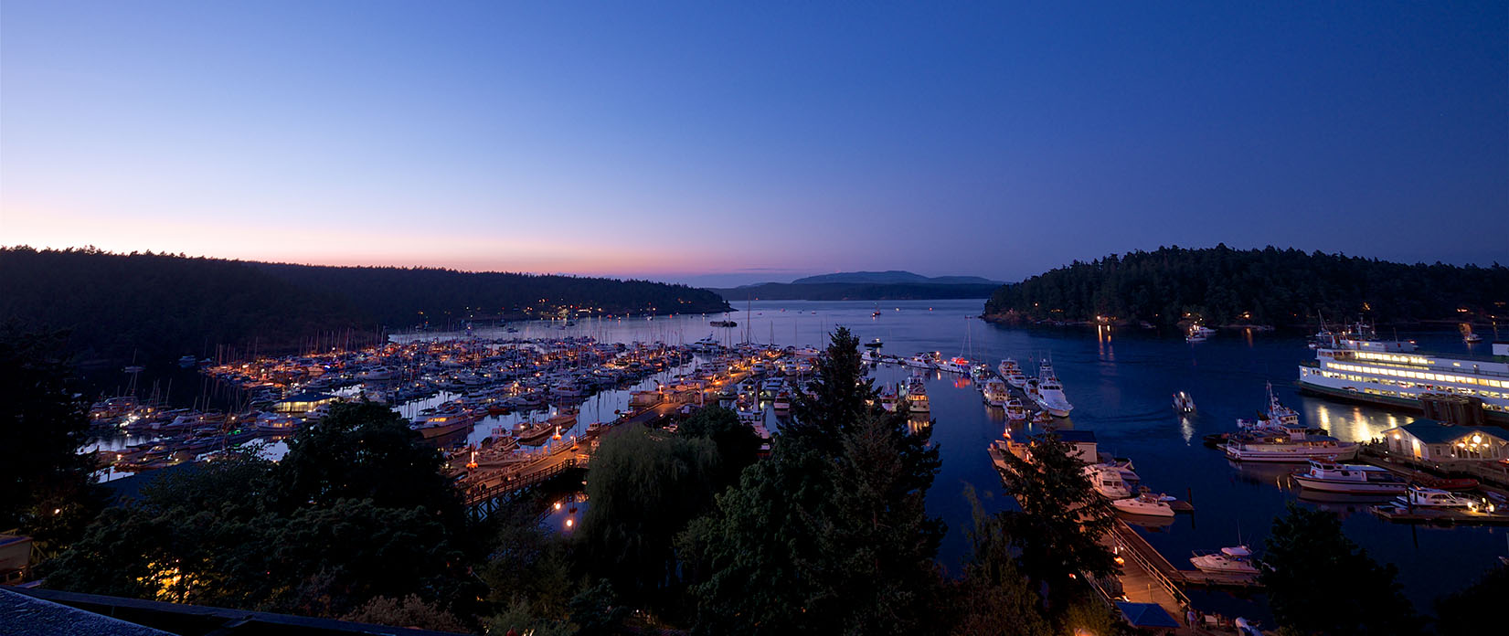 Friday Harbor in the evening